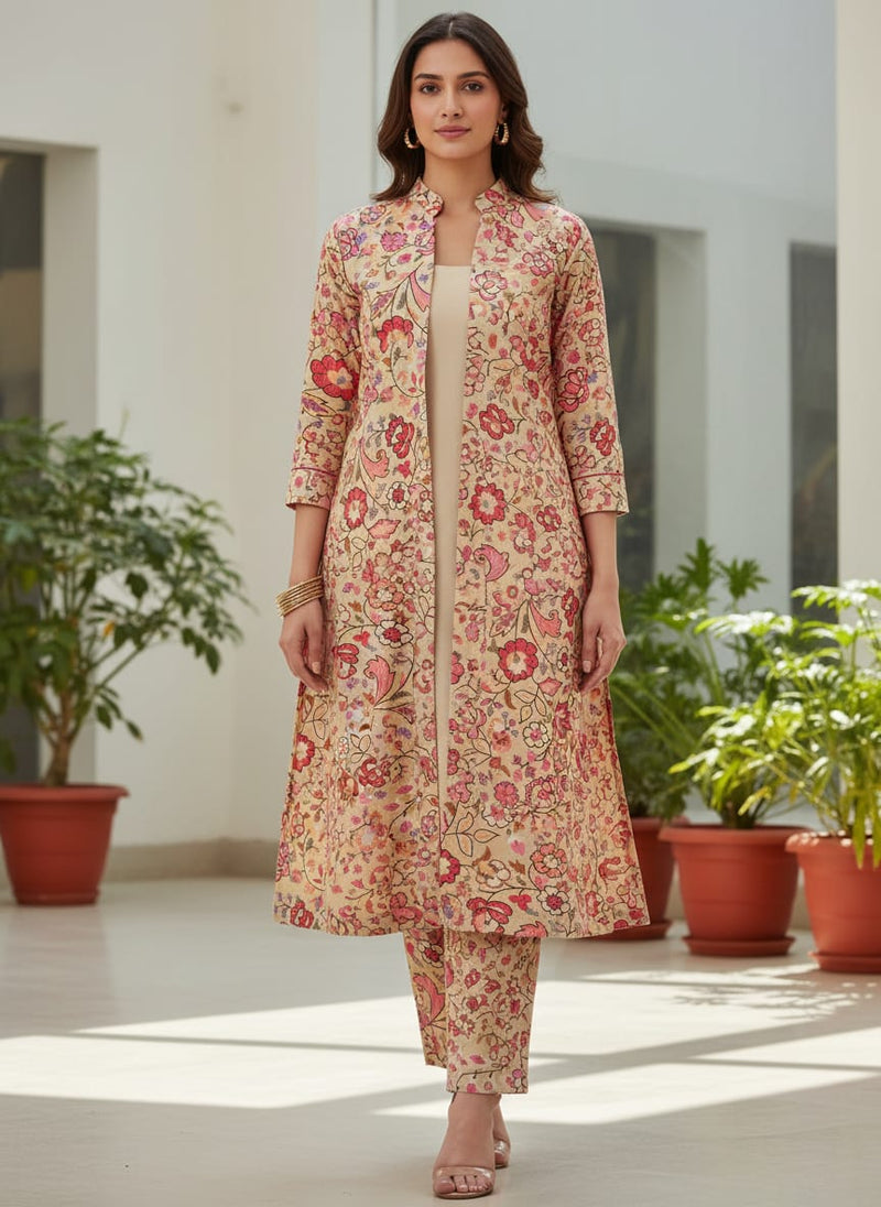 Floral Printed Crepe Fabric