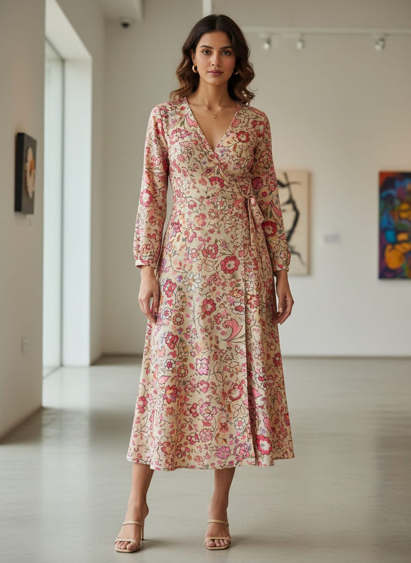 Floral Printed Crepe Fabric