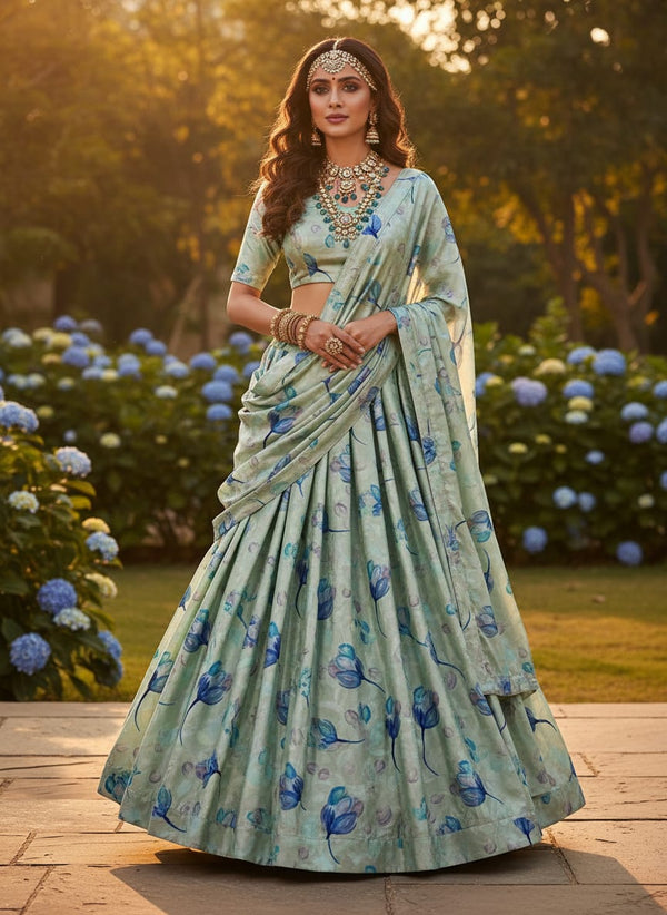 Floral Printed Fabric - Lehenga Choli Lookbook - BSVL-0-AA732-110 - alternate view