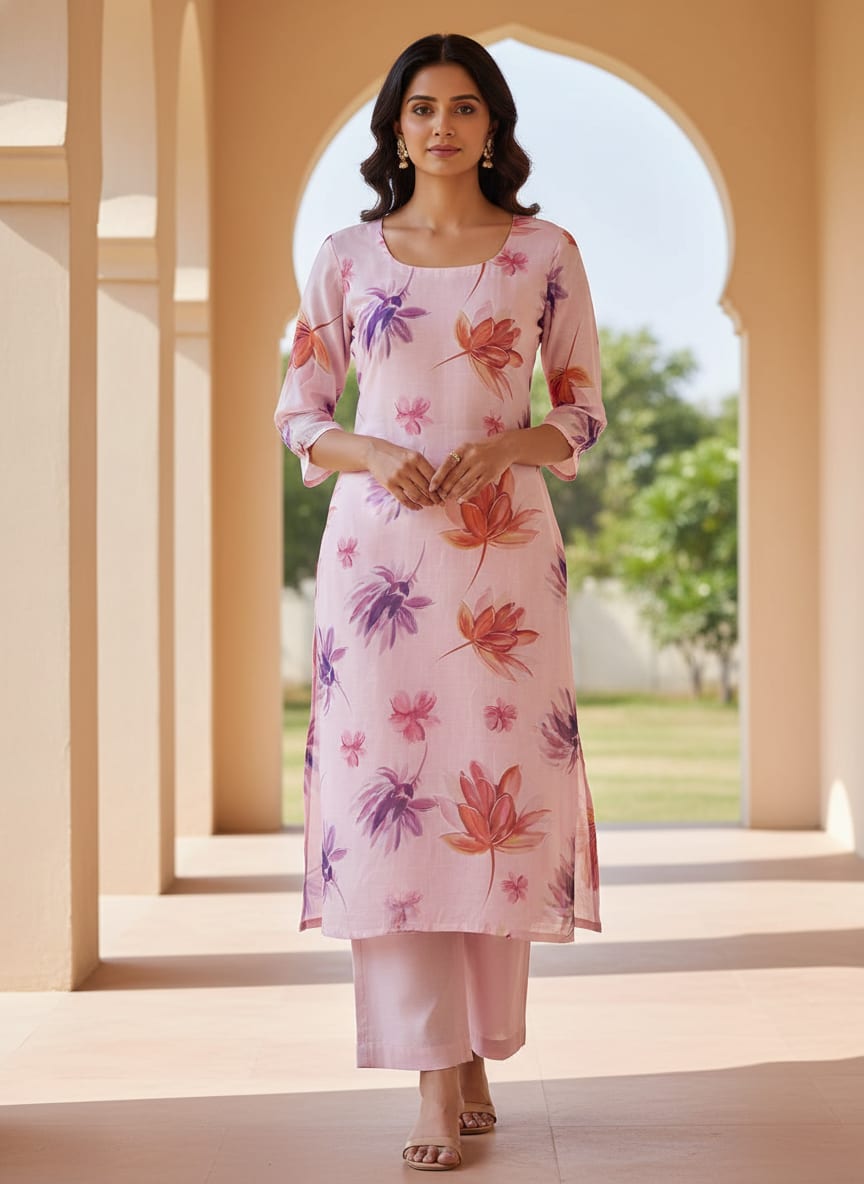 Pink Floral Fabric