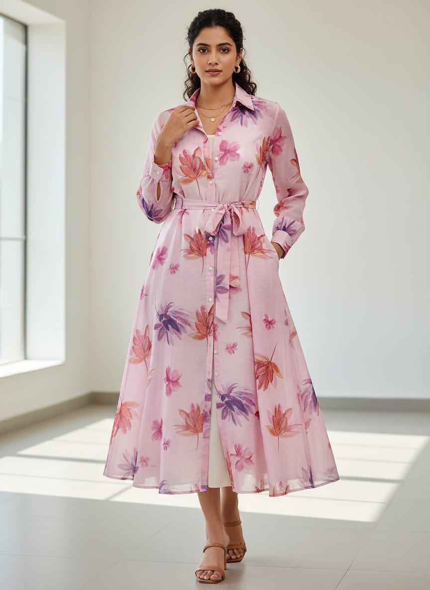Pink Floral Fabric