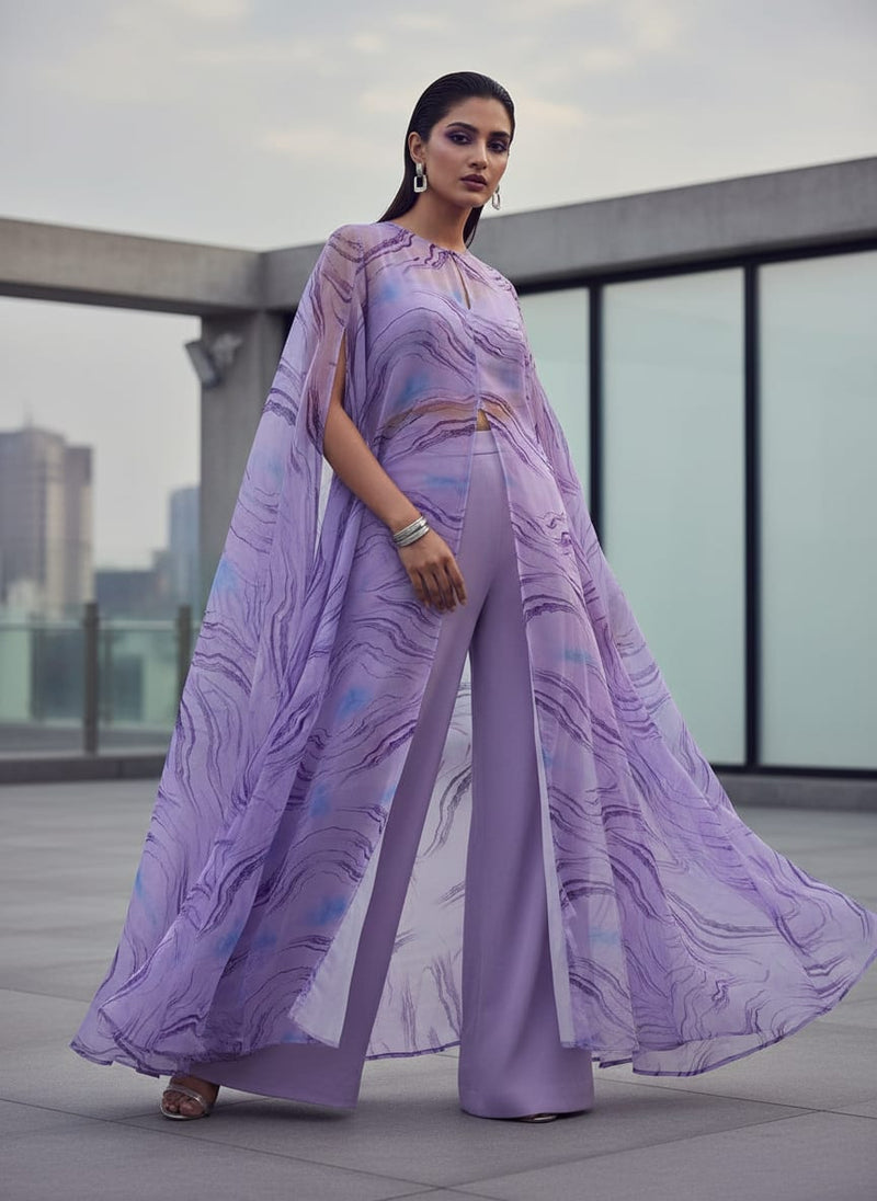 Lilac Haze Organza Fabric