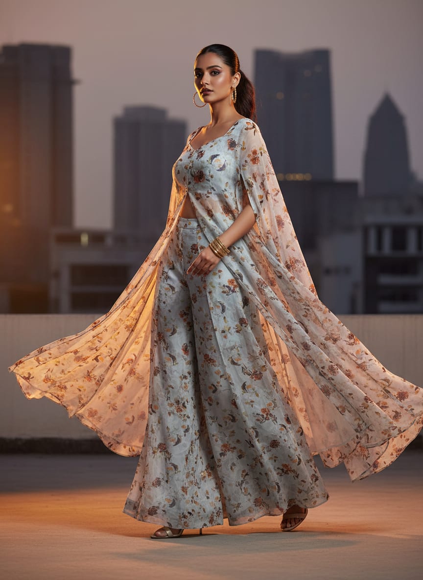 Where Painterly Florals Meet Woven Tradition