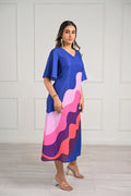 Wavy Printed Midi Dress – 93.2