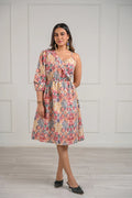 One Shoulder Printed Midi Dress – 95.2