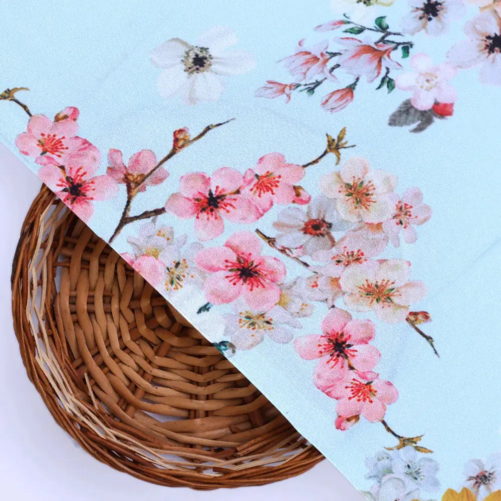 Classy floral print silk crepe fabric from FAB VOGUE Studio – cr 0 0ta71407 110 b