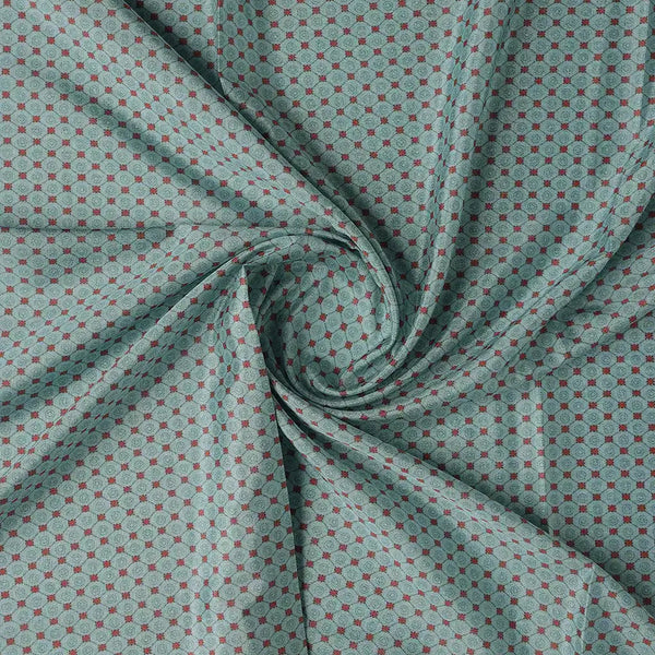 Prisma Rhombus Diamond Digital Printed Fabric - Silk Crepe – cr 0 ma01157 110 b - alternate view
