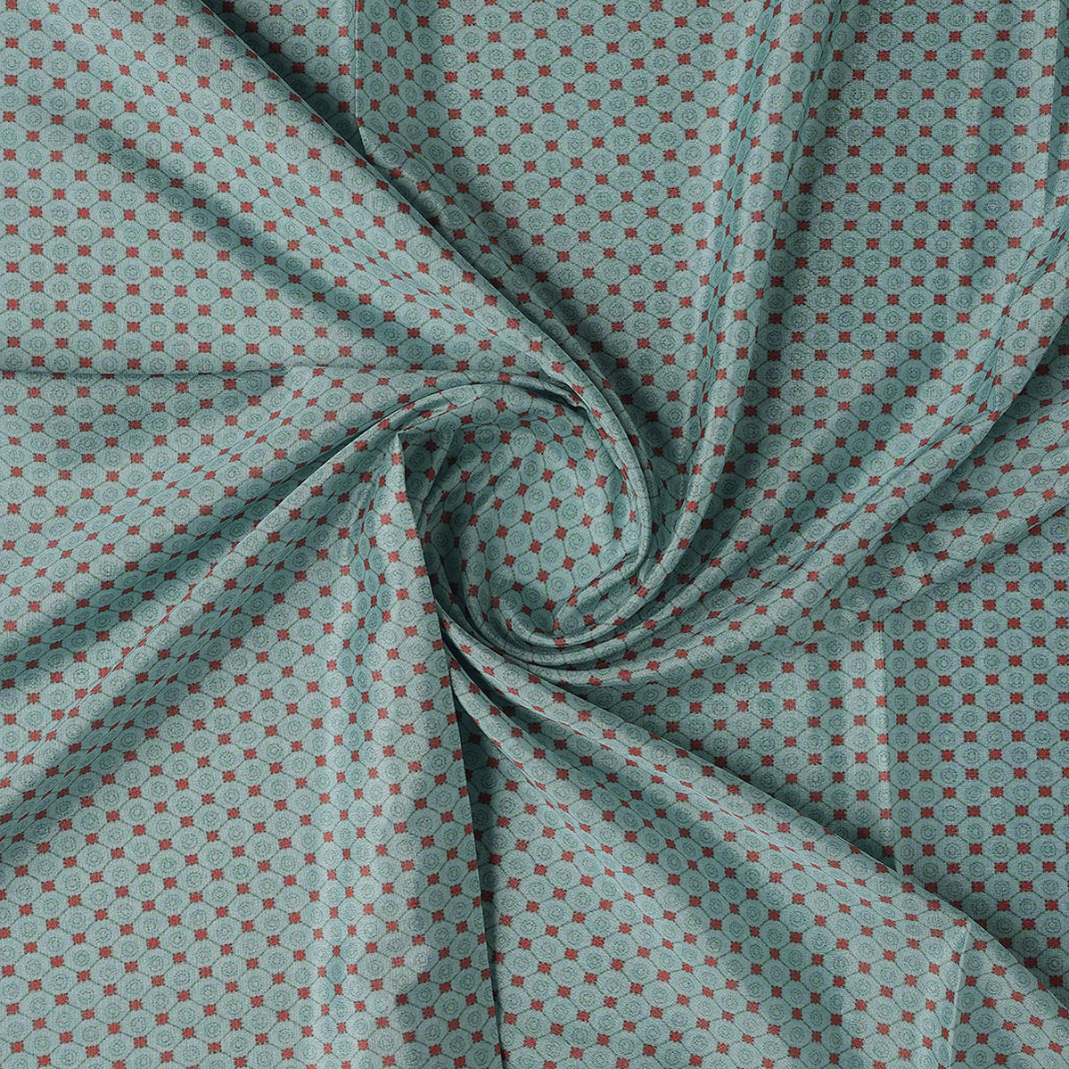 Prisma Rhombus Diamond Digital Printed Fabric - Silk Crepe