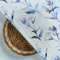 Attractive Blue Bud Water Paint Shadow Digital Printed Fabric - Silk Crepe – cr 0 ta05926 110 d
