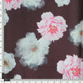 Classy and Attractive Brown Floral Digital Printed Silk Crepe Fabric – cr 0 ta08328p2 110 d