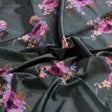 Lovely Peony With Wax Flower Digital Printed Fabric - Silk Crepe – cr 0 ta08330p3 110 c