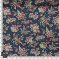 Decorative Jacobean Bluish Digital Printed Fabric - Crepe – cr 0 ta08553 110 a