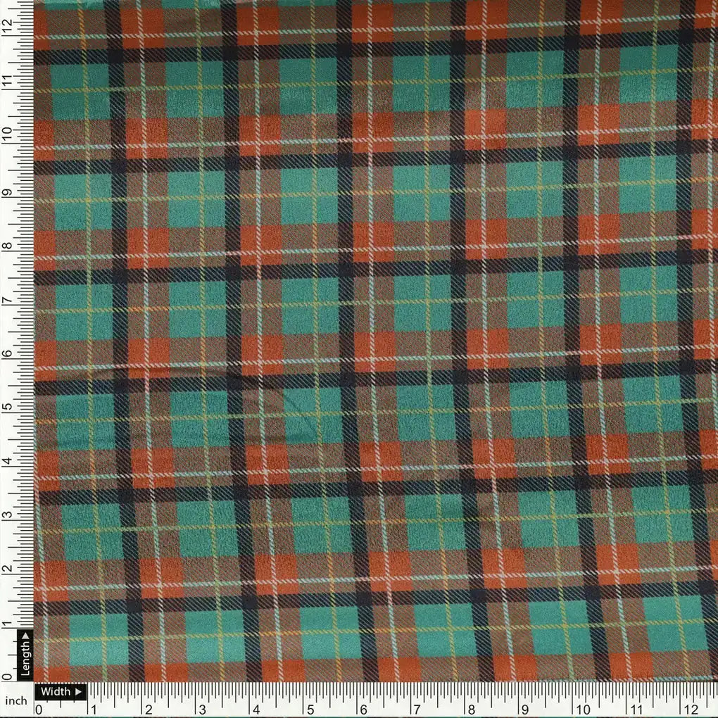 Mini Check Patterns Digital Printed Fabric - Crepe – cr 0 ta08598 110 a