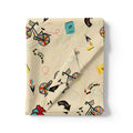 Cream Cycle Prints Muslin Fabric for Kids – cycle2