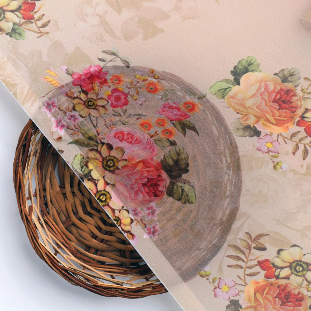 Classy floral digital printed weightless fabric by FAB VOGUE Studio – fvs 694 c