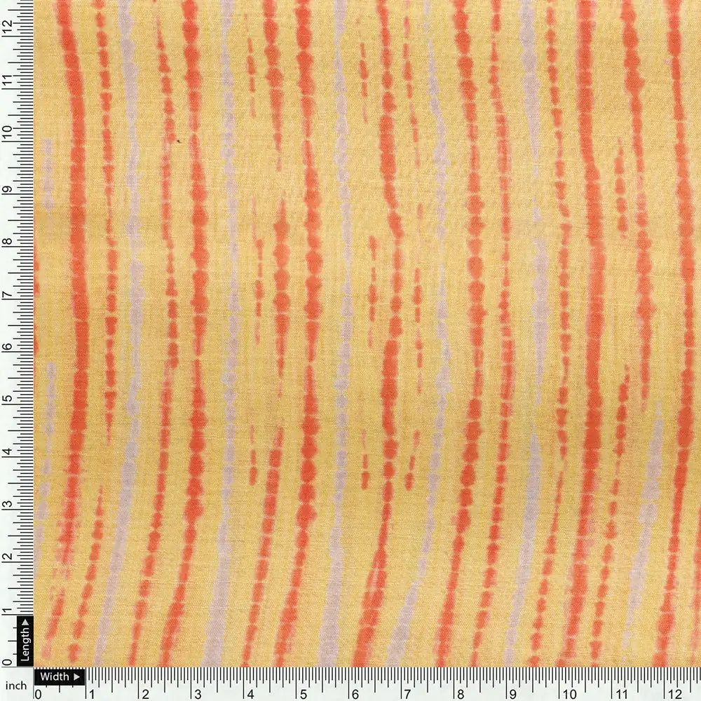Yellow Linen Printed Unstitched Fabric Set (5 Meter Set) – fvs2022367 f