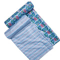 Blue Mul Cotton Printed Unstitched Fabric Set (5 Meter Set) – fvs2023105 d