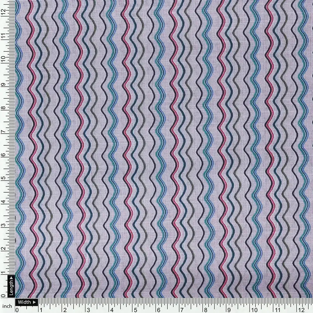 Cream Linen Printed Unstitched Fabric Set (5 Meter Set) – fvs202318 f