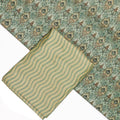 Green Mul Cotton Printed Unstitched Fabric Set (5 Meter Set) – fvs202324 st 24 b