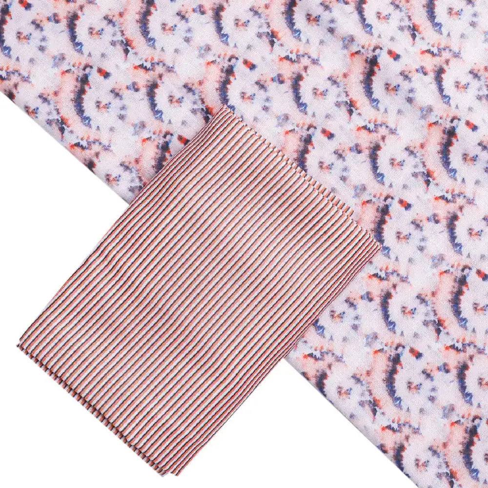 Cream Linen Printed Unstitched Fabric Set (5 Meter Set) – fvs202328 st 28 b