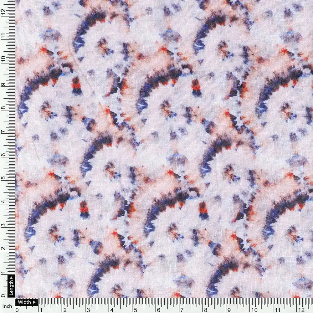 Cream Linen Printed Unstitched Fabric Set (5 Meter Set) – fvs202328 st 28 e