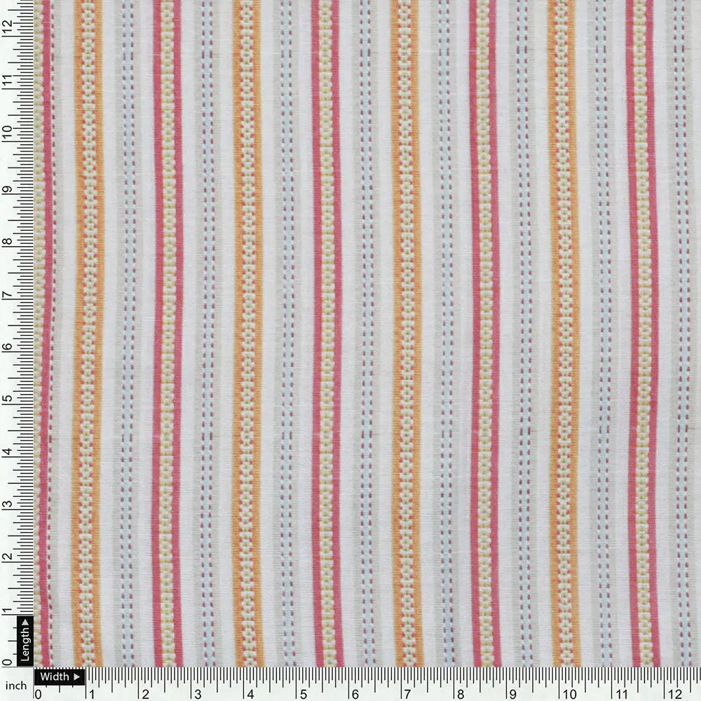 Yellow Mul Cotton Printed Unstitched Fabric Set (5 Meter Set) – fvs202330 st 30 e