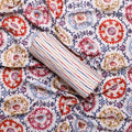 Cream Linen Printed Unstitched Fabric Set (5 Meter Set) – fvs202331 c