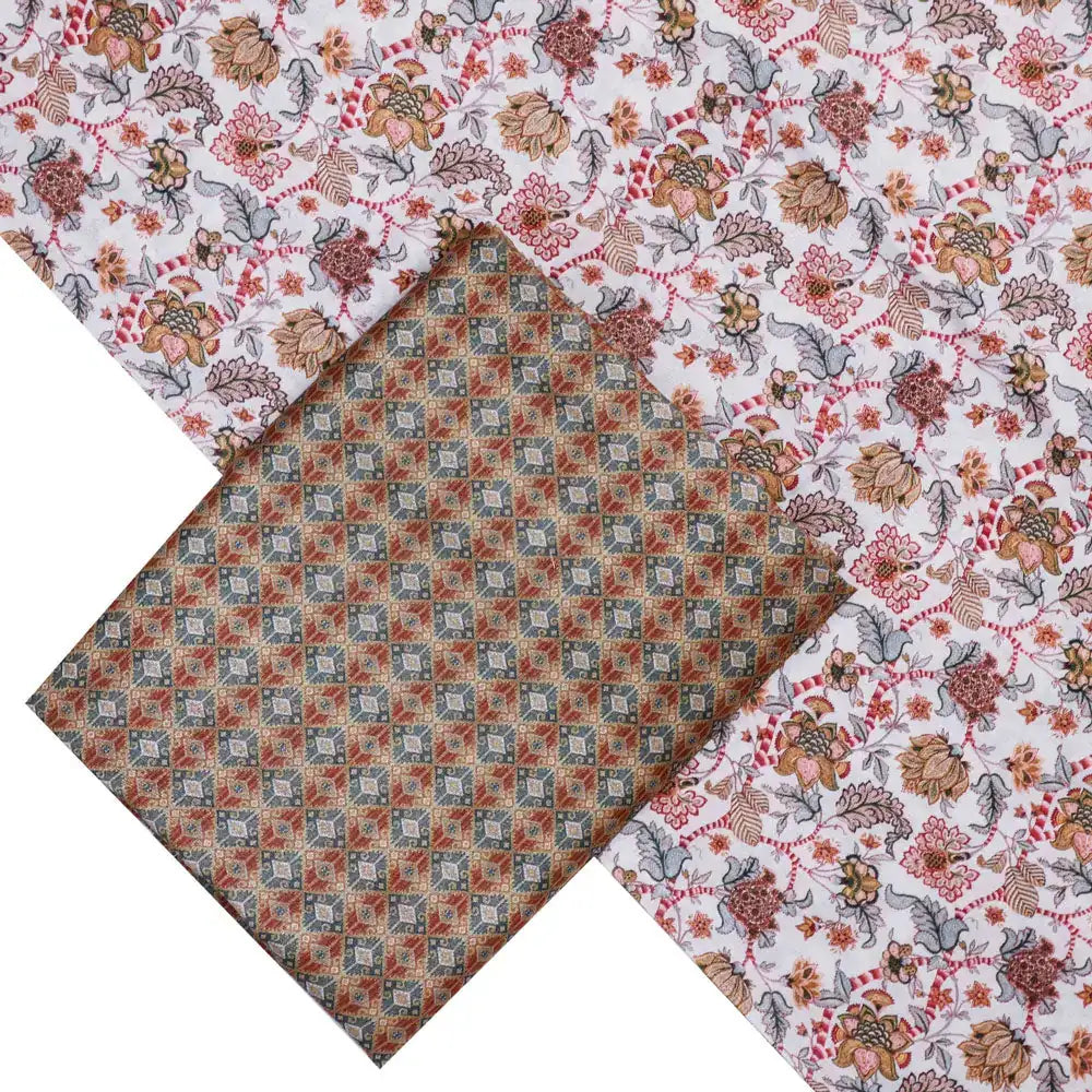 Multicolor Mul Cotton Printed Unstitched Fabric Set (5 Meter Set) – fvs202333 st 33 b