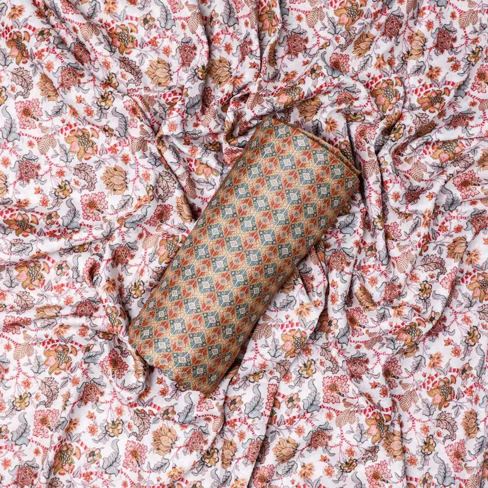 Multicolor Mul Cotton Printed Unstitched Fabric Set (5 Meter Set) – fvs202333 st 33 c