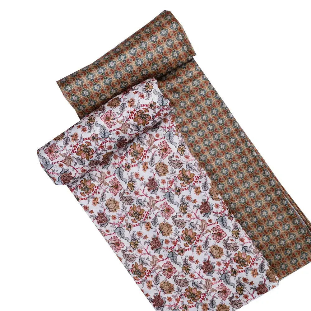 Multicolor Mul Cotton Printed Unstitched Fabric Set (5 Meter Set) – fvs202333 st 33 d