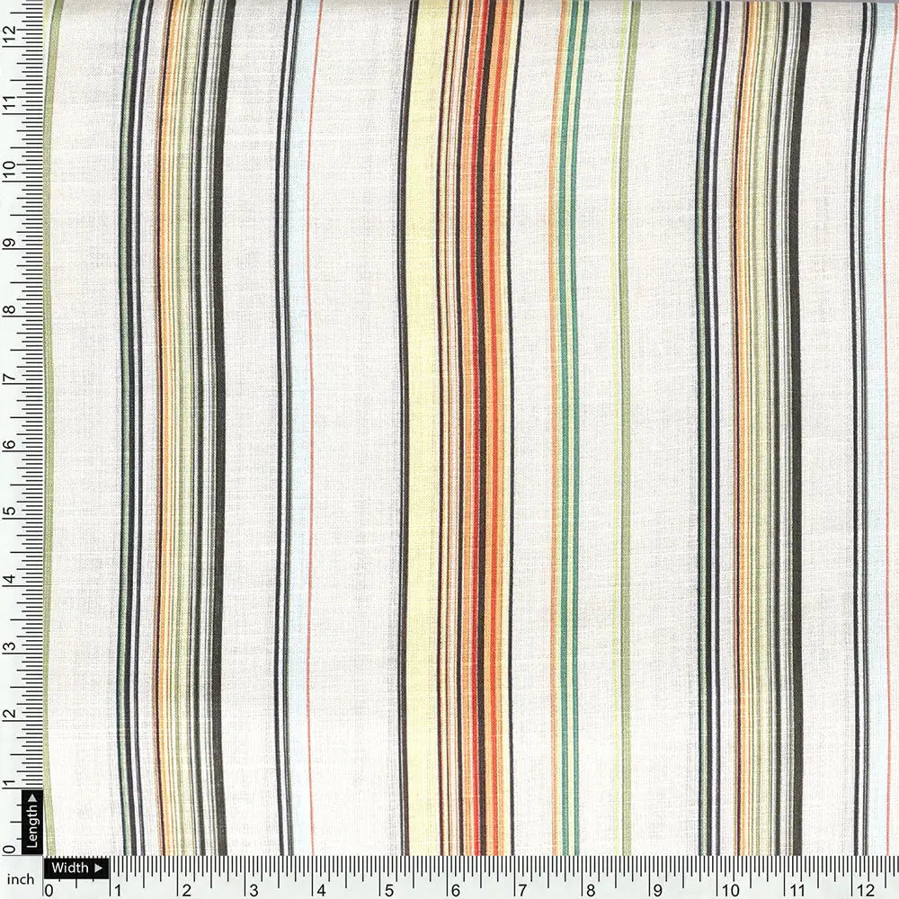 Green Linen Printed Unstitched Fabric Set (5 Meter Set) – fvs202334 f