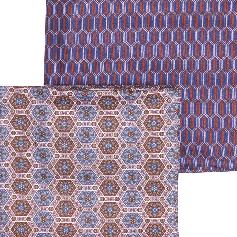 Blue Mul Cotton Printed Unstitched Fabric Set (5 Meter Set) – fvs202336 st 36 a