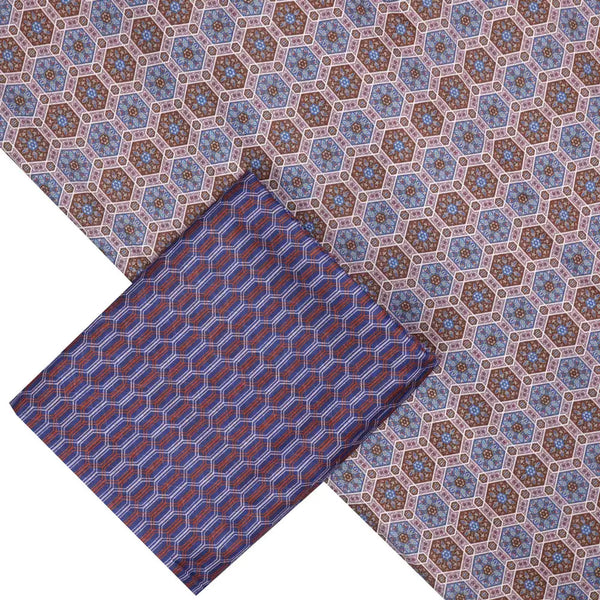 Blue Mul Cotton Printed Unstitched Fabric Set (5 Meter Set) – fvs202336 st 36 b - alternate view
