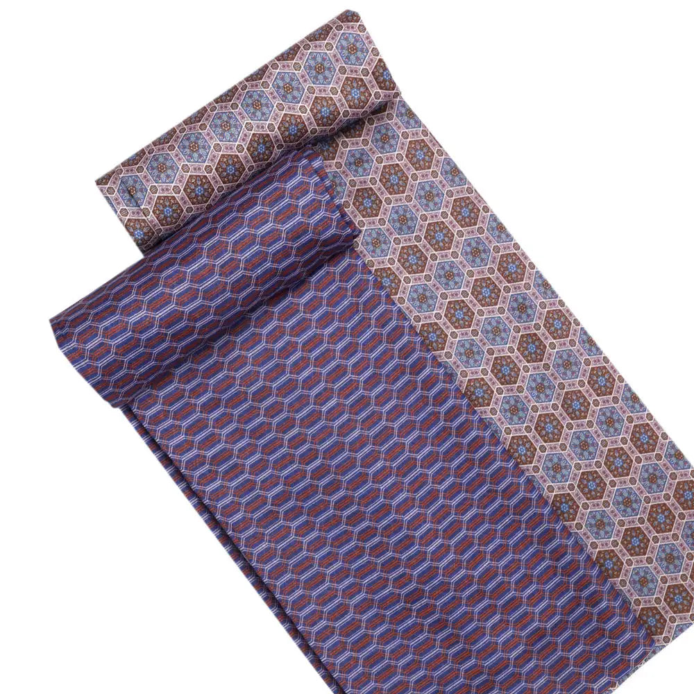 Blue Mul Cotton Printed Unstitched Fabric Set (5 Meter Set) – fvs202336 st 36 d