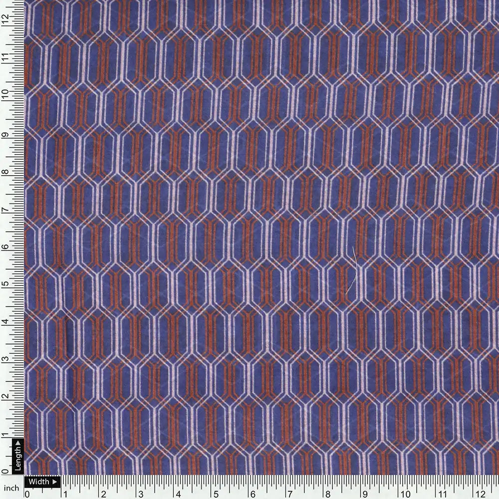 Blue Mul Cotton Printed Unstitched Fabric Set (5 Meter Set) – fvs202336 st 36 f