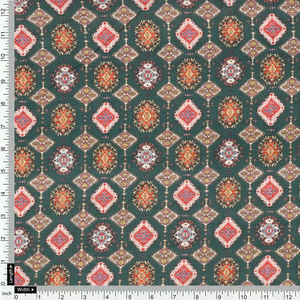 Green Mul Cotton Printed Unstitched Fabric Set (5 Meter Set) – fvs202339 st 39 e