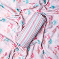White Linen Printed Unstitched Fabric Set (5 Meter Set) – fvs202340 c