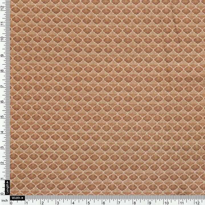 Brown Mul Cotton Printed Unstitched Fabric Set (5 Meter Set)