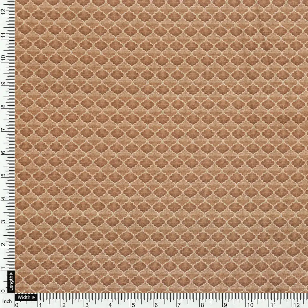 Brown Mul Cotton Printed Unstitched Fabric Set (5 Meter Set)