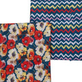 Multicolor Linen Printed Unstitched Fabric Set (5 Meter Set) – fvs202343 a