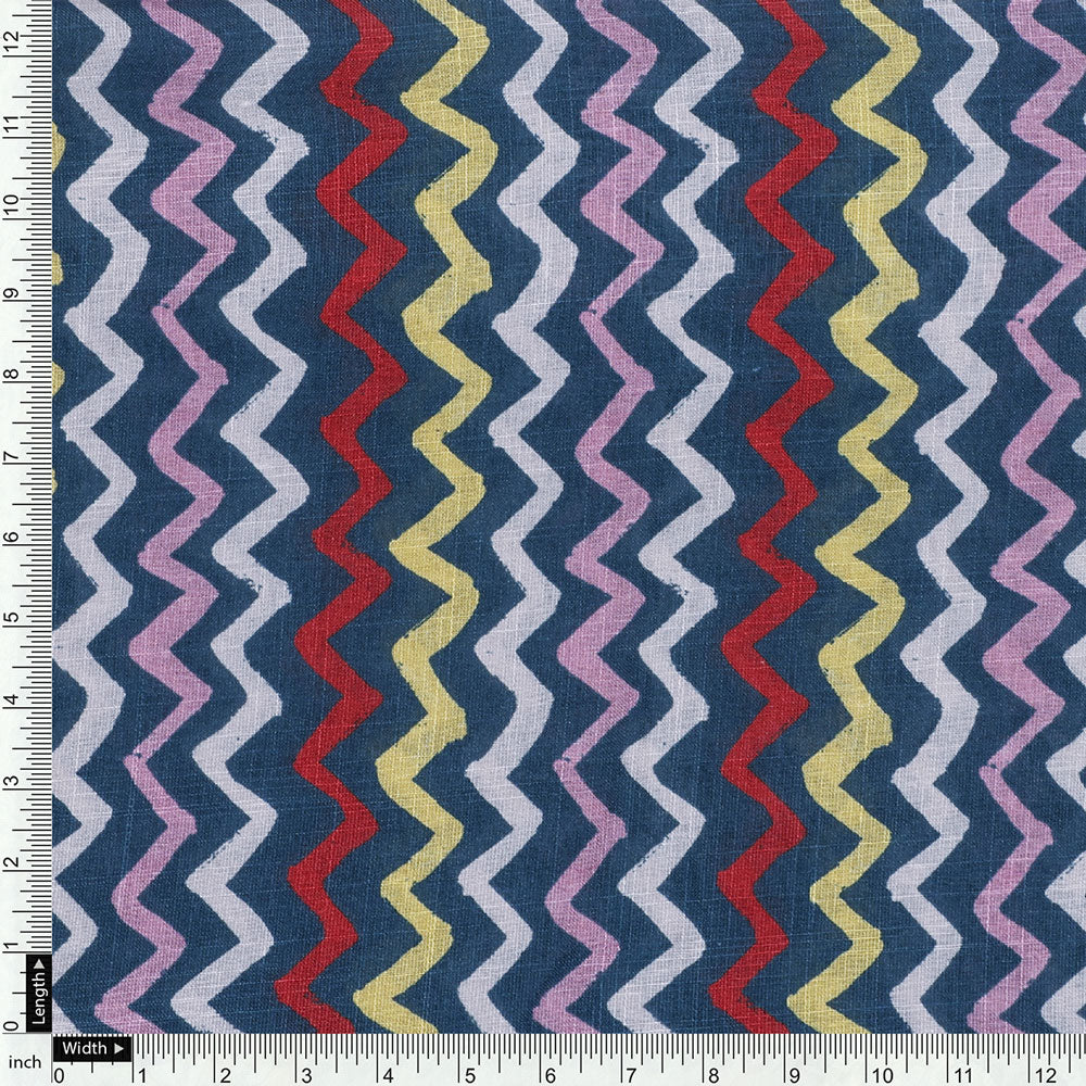 Multicolor Linen Printed Unstitched Fabric Set (2.5 Meters Each Design)
