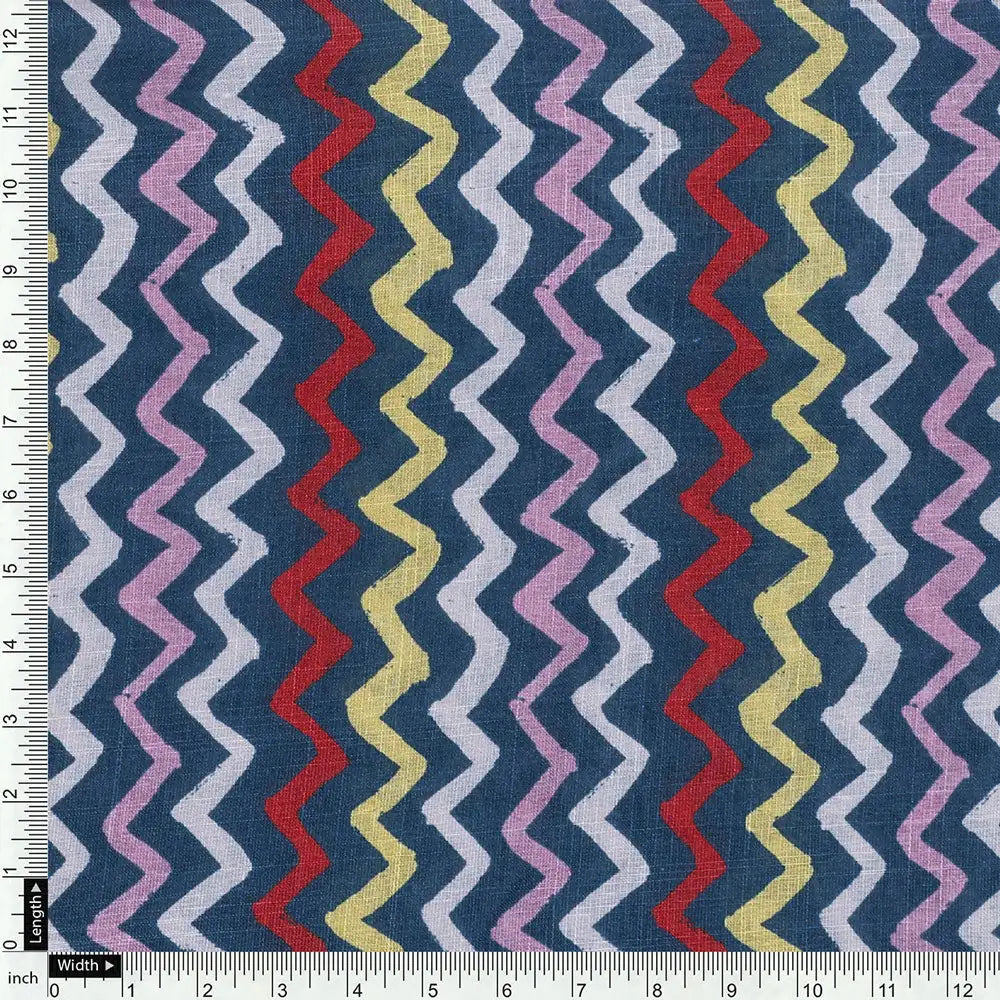 Multicolor Linen Printed Unstitched Fabric Set (5 Meter Set) – fvs202343 f