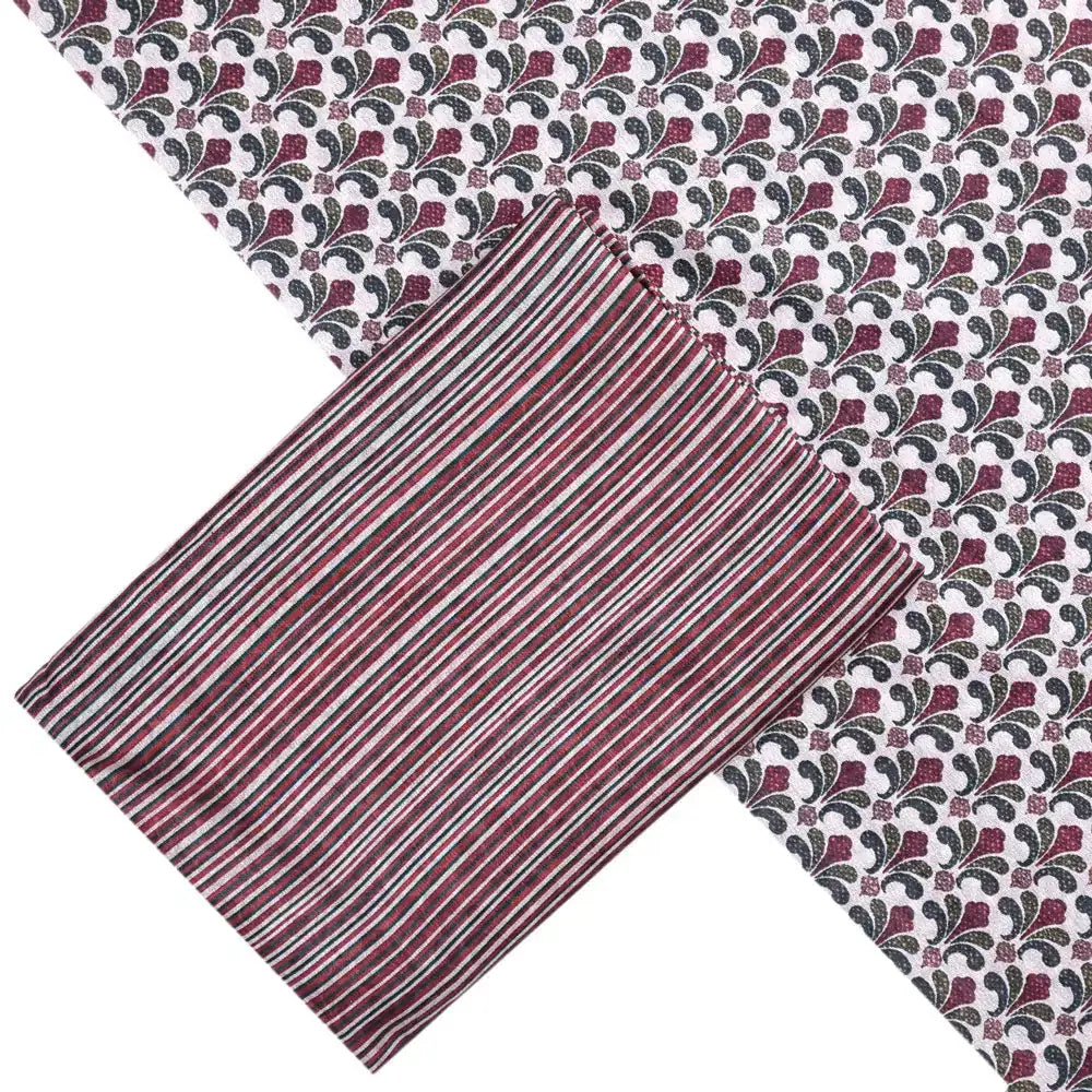 Brown Mul Cotton Printed Unstitched Fabric Set (5 Meter Set) – fvs202348 st 48 b