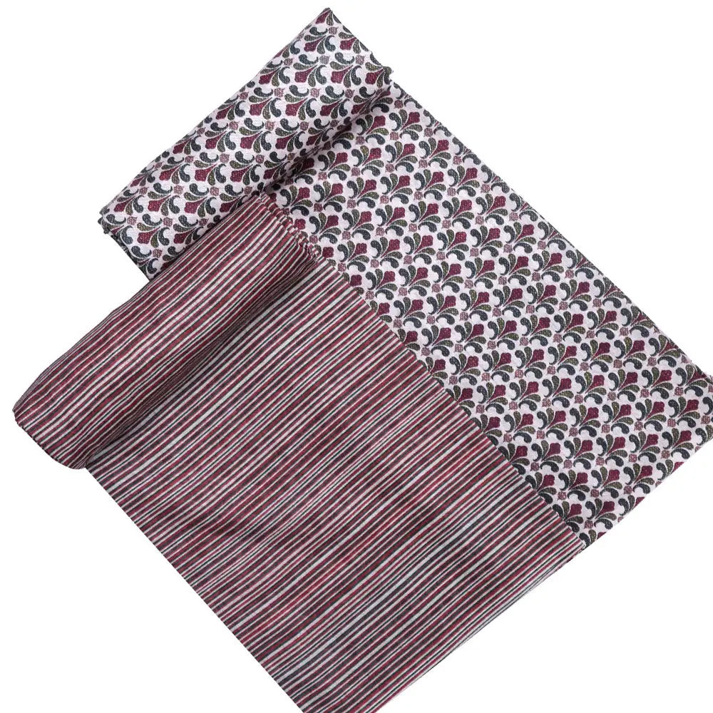 Brown Mul Cotton Printed Unstitched Fabric Set (5 Meter Set) – fvs202348 st 48 d