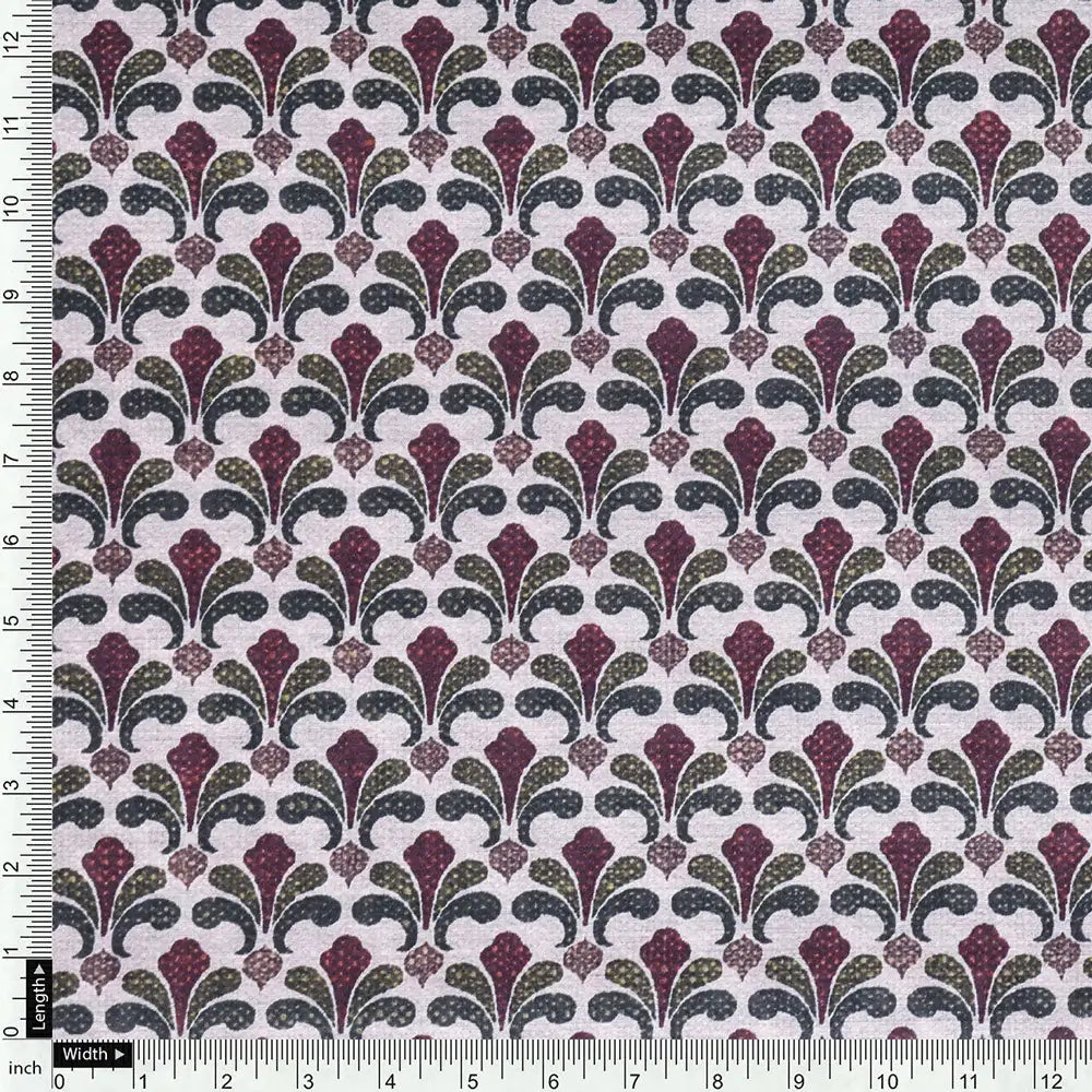 Brown Mul Cotton Printed Unstitched Fabric Set (5 Meter Set) – fvs202348 st 48 f