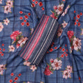Blue Mul Cotton Printed Unstitched Fabric Set (5 Meter Set) – fvs202354 st 54 c