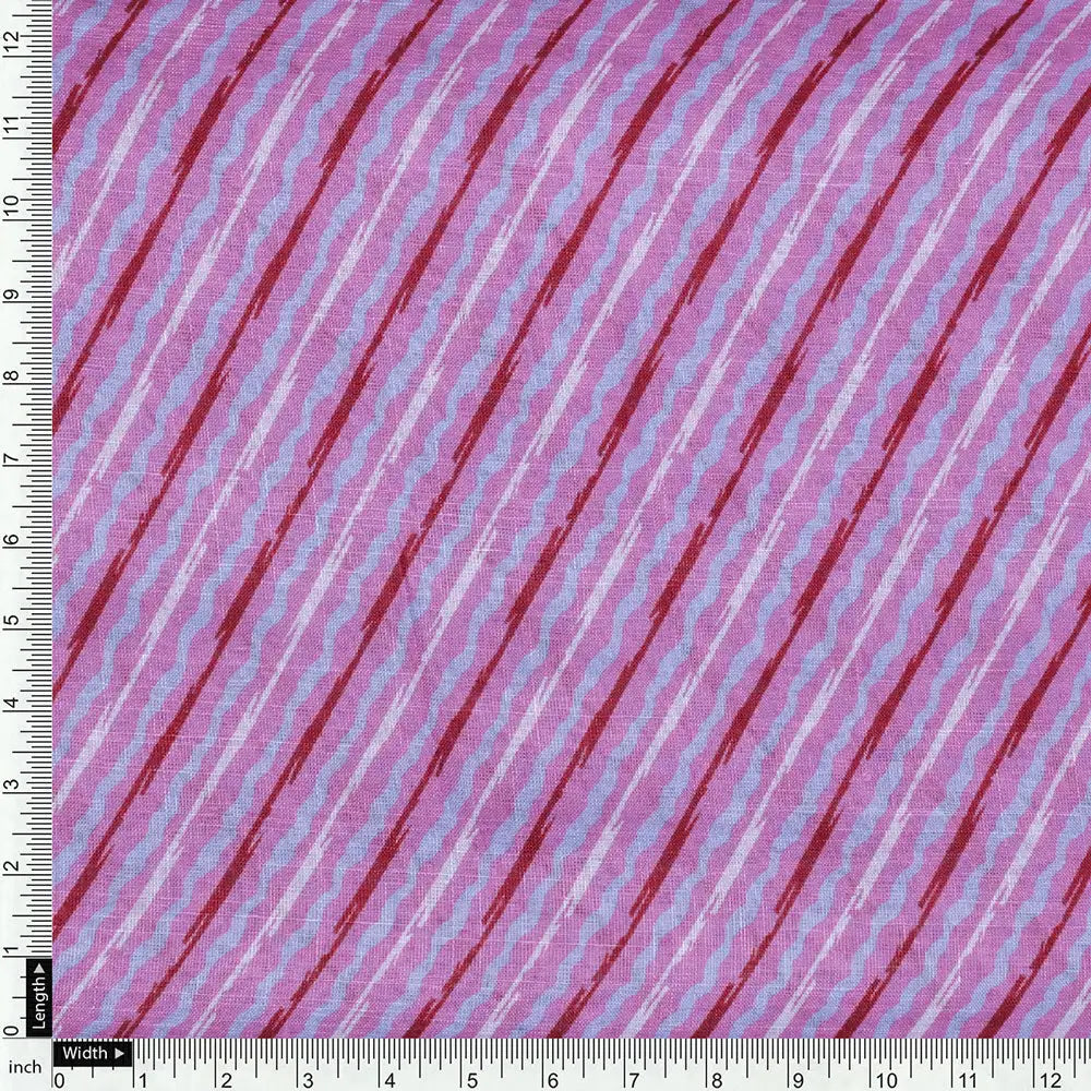 Pink Linen Printed Unstitched Fabric Set (5 Meter Set) – fvs202361 f
