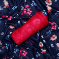 Blue Muslin Printed Unstitched Fabric Set (5 Meter Set) – fvs202363 st 63 c