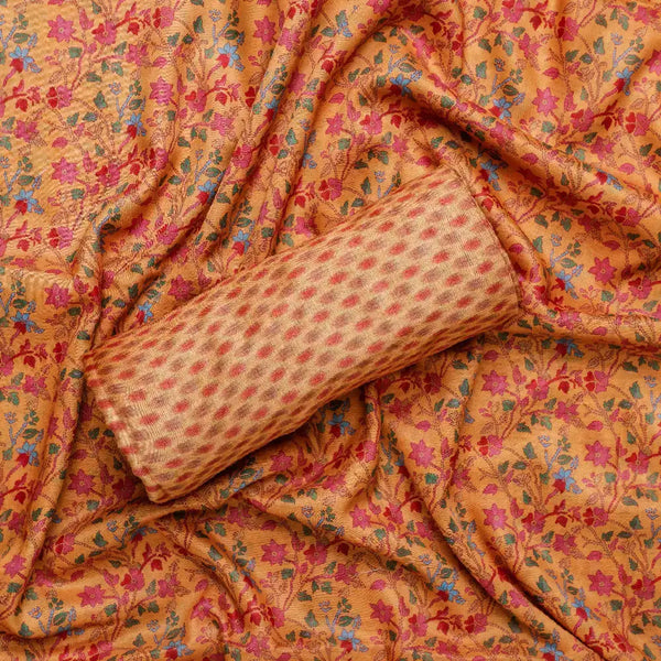 Yellow Muslin Printed Unstitched Fabric Set (5 Meter Set) – fvs202369 st 69 c