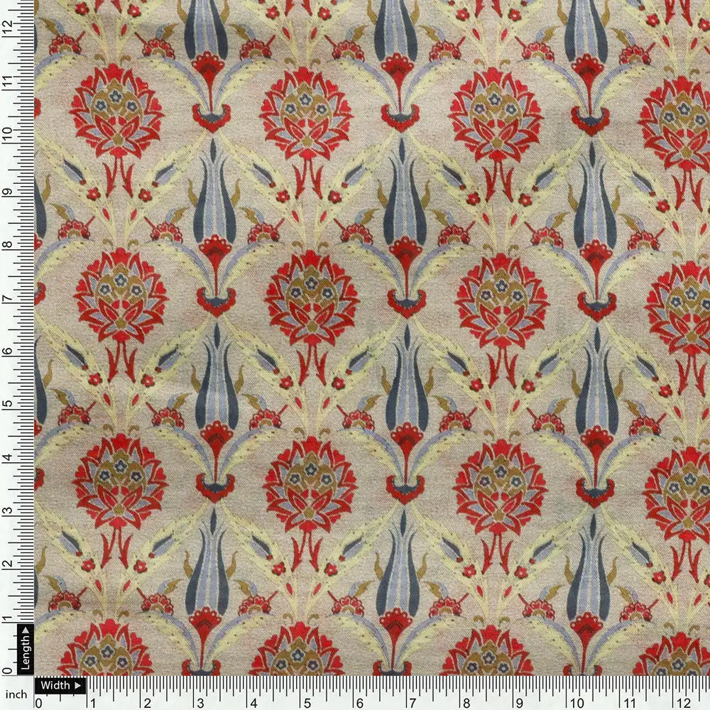Green Muslin Printed Unstitched Fabric Set (5 Meter Set) – fvs202378 st 78 e